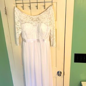 Ever Pretty Wedding dress 3/4 sleeve size 0 XL